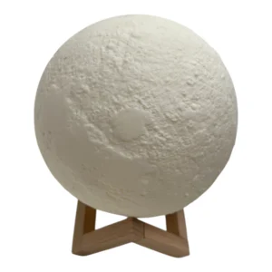 Dekoratif 3D Ay Gece Lambası - Başucu Lambası ve Standlı Tasarım