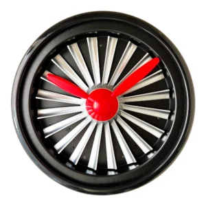 14 Türbinli Döner Mekanizmalı Uçak Pervanesi Duvar Saati