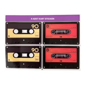 4'lü Kredi Kartı Sticker – Tarzınızı Yansıtın!