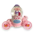 Kuromi karakterli pembe gövdeli ışıklı ve müzikli büyük boy kar küresi